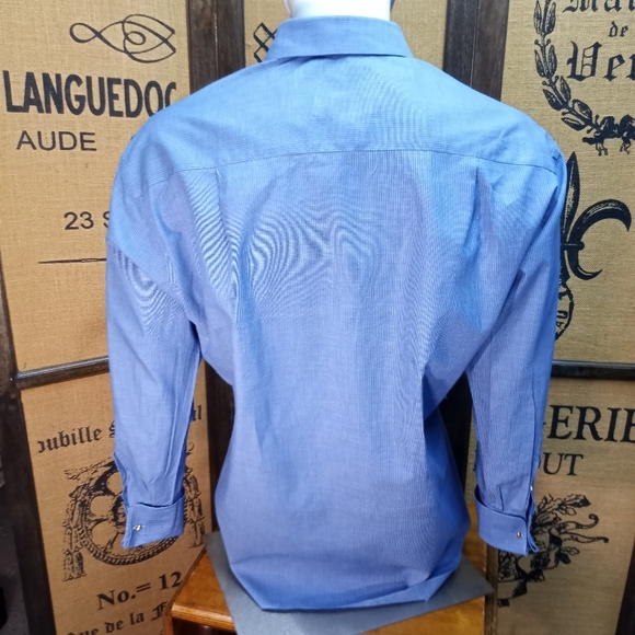 Ermenegildo Zegna Dress Shirt, French Cuffs, 16 1/2 - Picture 7 of 12